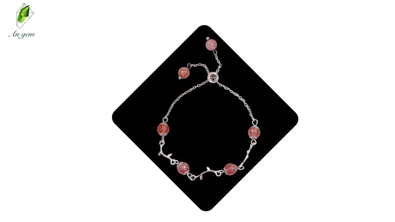 Lắc dâu tây hồng dây rút