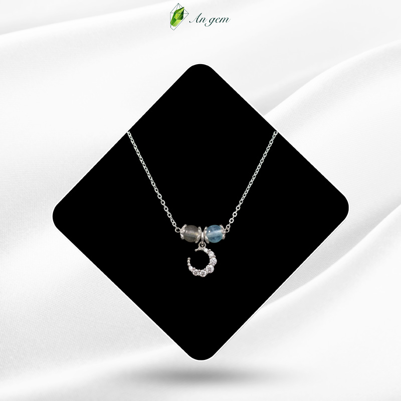 Aquamarine & Xà cừ - Mạ bạc