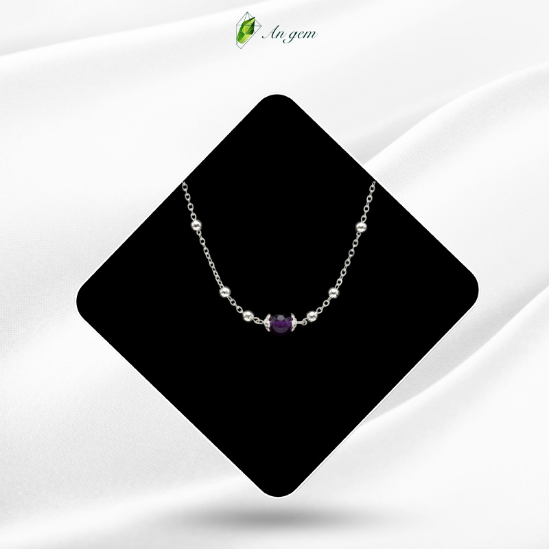 Thạch anh tím - Mạ bạc